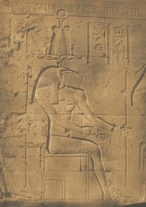 Thoth Ibocephalus信神到菲莱，1850年4月。 作者 马克西姆·杜营