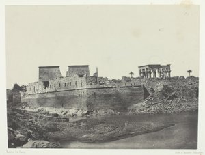 从西南角拍摄的景色，努比亚的菲罗，184951年，1852年印刷。