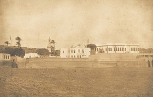 西奥特的景色--帕夏的宫殿，1850年。 作者 马克西姆·杜营