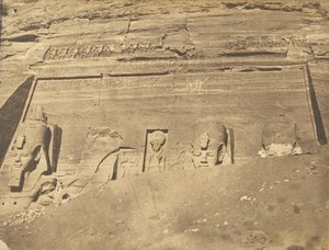 1850年3月，阿布森比尔的斯佩奥斯-德-普雷的外墙景观。 作者 马克西姆·杜营