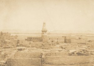 埃德福村的景色，1849-50。 作者 马克西姆·杜营