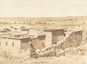 卡拉布切-塔尔米斯神庙的概貌，从山上拍摄，1850年4月8日。 作者 马克西姆·杜营
