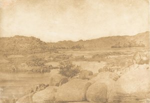 摄于第一条白内障右岸，1849-50年。 作者 马克西姆·杜营