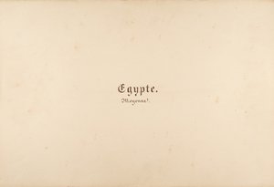 埃及、努比亚、叙利亚：景观和古迹，1849-50。 作者 马克西姆·杜营