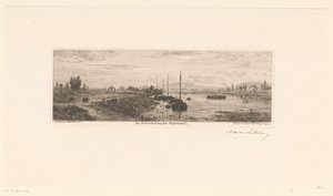 阿让特伊附近的塞纳河景观 Les bords de la Seine près Argenteuil（物体上的标题） 作者 卡达特和卢斯