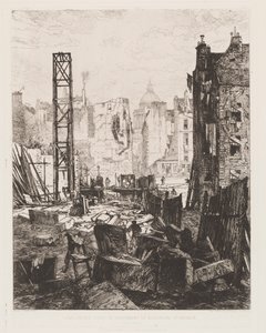 拆除圣日耳曼大道，1862年。 作者 马克西姆·拉兰（Maxim Lalanne）