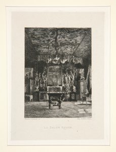 红屋沙龙》（Le salon rouge），选自维克多-雨果套间（维克多-雨果 作者 马克西姆·拉兰（Maxim Lalanne）