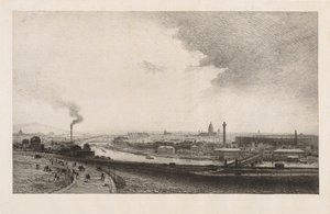 1867年的巴黎，1867年的特罗卡德罗景观。 作者 马克西姆·拉兰（Maxim Lalanne）