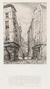 巴黎老街Marmousets街，1862年。 作者 马克西姆·拉兰（Maxim Lalanne）