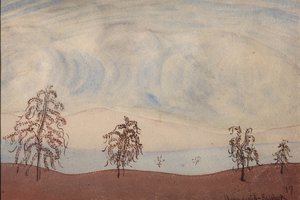树木景观，1917年 作者 马克西米利安·沃洛辛（Maximilian Voloshin）