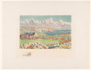 Kustlandschap met huizen Camaret (original title) 作者 马克西米连·卢斯（艺术家签名）