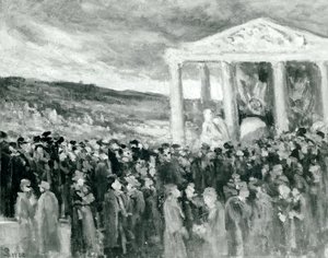 1917年，在Villa des Brillants的Burus of Auguste Rodin 作者 马克西米利安·卢斯（Maximilien Luce）