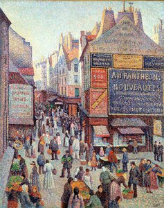 La Rue Mouffetard，c.1889-90（布面油画） 作者 马克西米利安·卢斯（Maximilien Luce）
