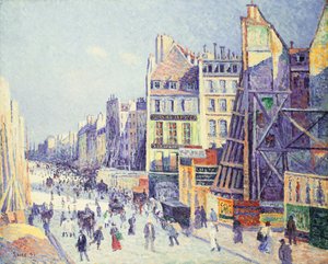 勒穆尔街（Reaumur Street），1897年 作者 马克西米利安·卢斯（Maximilien Luce）