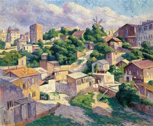 巴黎蒙马特 作者 马克西米利安·卢斯（Maximilien Luce）