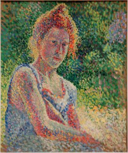 Portrait de jeune femme 作者 马克西米利安·卢斯（Maximilien Luce）