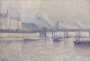 巴黎塞纳河畔，1893年 作者 马克西米利安·卢斯（Maximilien Luce）