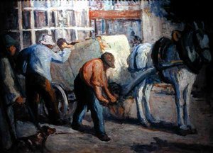 拖车》（布面油画） 作者 马克西米利安·卢斯（Maximilien Luce）