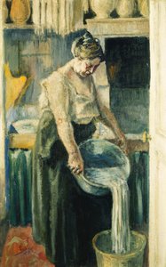 洗衣房； La Blanchisseuse， 作者 马克西米利安·卢斯（Maximilien Luce）