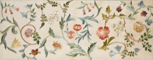 花园作品，1938年（亚麻布上的刺绣，羊毛和丝绸） 作者 梅·莫里斯