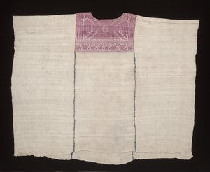 Cofradia huipil，可能约1875年（棉，丝）。 作者 玛雅玛雅人