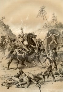 被野蛮人袭击的黄金护卫队，澳大利亚，1879年