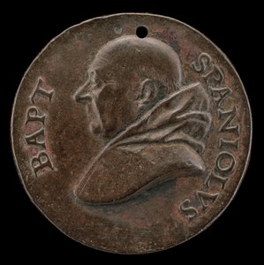 Battista Spagnoli of Mantua, 1447-1516, Carmelite Poet [正面], 约1513. 作者 米