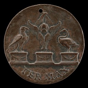 谢鲁伯、天鹅和鹰[背面]，约1513年。 作者 米
