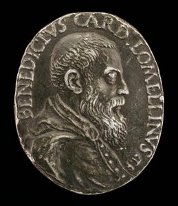 热那亚的Benedetto Lomellini，1517-1579，红衣主教1565 [正面]。 作者 奖牌得主TR