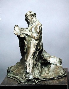 阅读的人（阅读报纸的人的影响） 作者 梅达多·罗索（Medardo Rosso）
