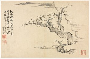 模仿古代大师的各种风格的风景画 作者 梅青