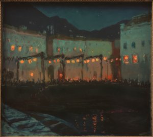 加尔达湖上的夜间民俗节 作者 梅尔基奥·莱希特