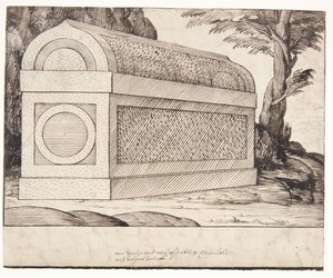 一个石棺 作者 梅尔基奥尔（Melchior Lorck）