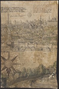 君士坦丁堡远景》，第 12 张，Melchior Lorck，1559 年 作者 梅尔基奥尔（Melchior Lorck）