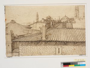 君士坦丁堡阿卡迪奥斯圆柱屋顶景观 作者 梅尔基奥尔（Melchior Lorck）
