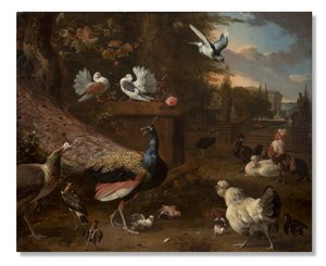 Menagerie，约1680年 作者 Melchior de Hondecoeter