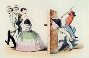 Risorgimento：1860 年 3 月 24 日《都灵条约》漫画（版画