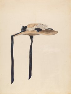 帽子，约1936年。