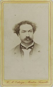 作曲家罗伯特-普朗克特的肖像，1848-1903年，约1880年。 作者 芒通。摄影工作室 WM Ostroga