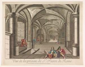 罗马马默蒂监狱内景
Vue de la prison de St. 作者 Mesard