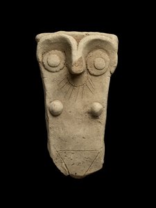 从作为母亲女神的罐子处理，早期的Dynastic III（烤粘土） 作者 美索不达米亚