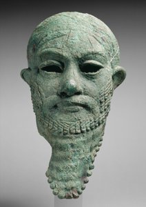 统治者头像，约公元前2300-2000年（铜合金 作者 美索不达米亚