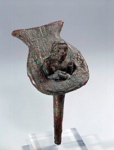 美索不达米亚：拉加什王子乌尔南舍的地基雕像（指甲及其铜托）。 公元前 2800 年。 来自 Tello 网站。 Dim 0,11 m x 0,11 m 巴黎，卢浮宫博物馆 作者 美索不达米亚