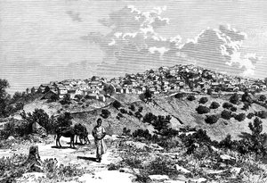 北非一个Kabyle村庄，1895年。