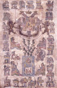 墨西哥的照明文件，展示总督索托马约尔的徽章，约1645年 作者 墨西哥学校