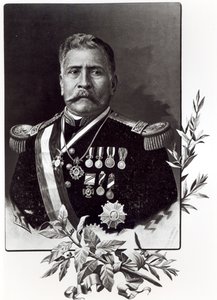 Porfirio Diaz的肖像（1830-1915） 作者 墨西哥学校