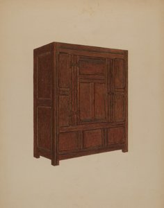 橱柜，约1937年。