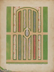 花坛--J. W. Wood，约1936年。