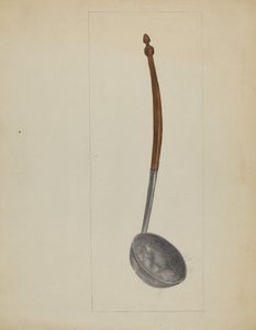 锡镴水瓢，约1936年。