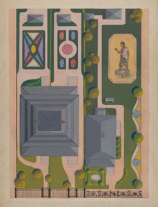 沃德和格林花园，约1936年。
